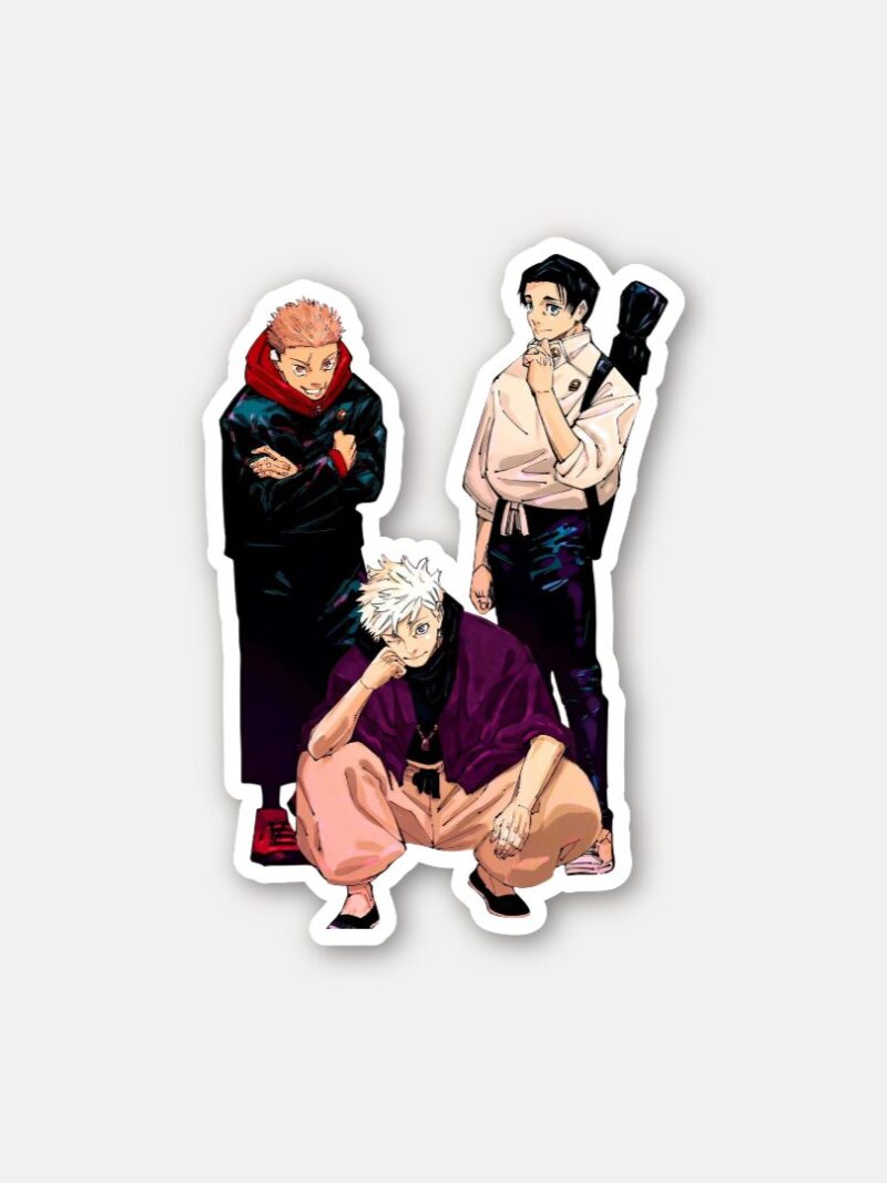 Jujutsu Kaisen Gojo Yuta and Yuuji Trio Sticker
