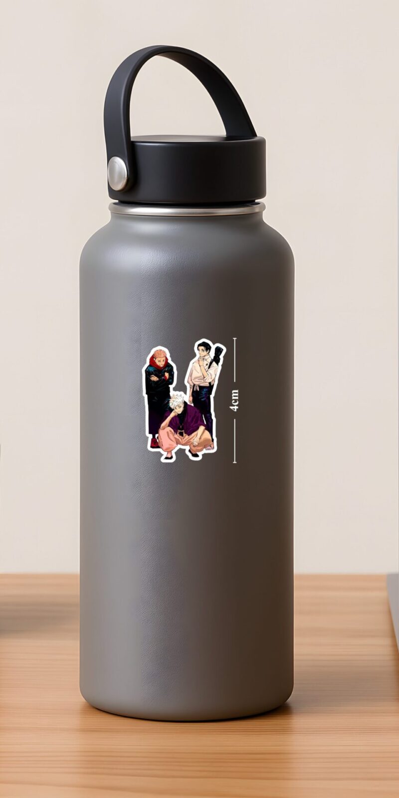 Jujutsu Kaisen Gojo Yuta and Yuuji Trio Sticker brings mentor and students together. Matte vinyl perfect for laptops, bottles, phone cases, and notebooks.