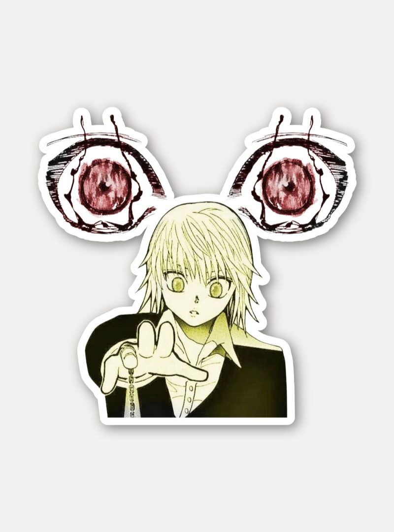 Kurapika Scarlet Eyes Hunter x Hunter Sticker