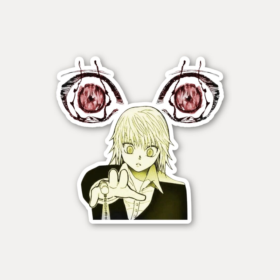 Kurapika Scarlet Eyes Hunter x Hunter Sticker