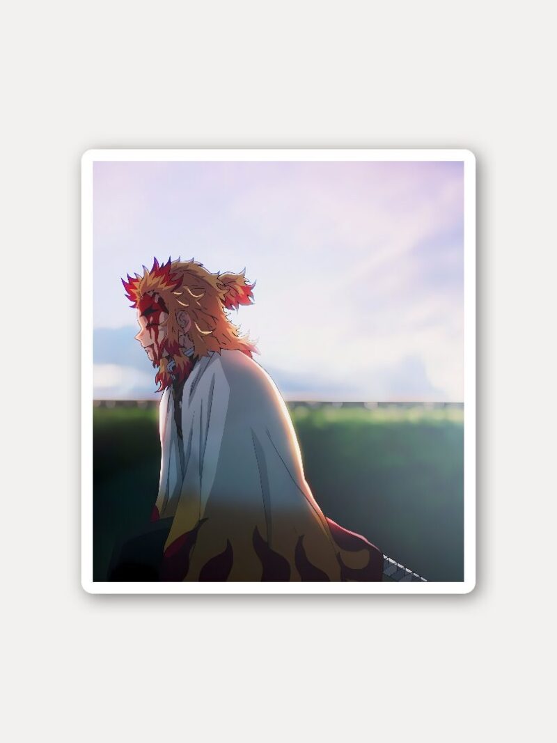 Kyojuro Rengoku Flame Hashira Sticker - Final Scene Demon Slayer Vinyl