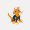 Lando Norris As a Cat Sticker