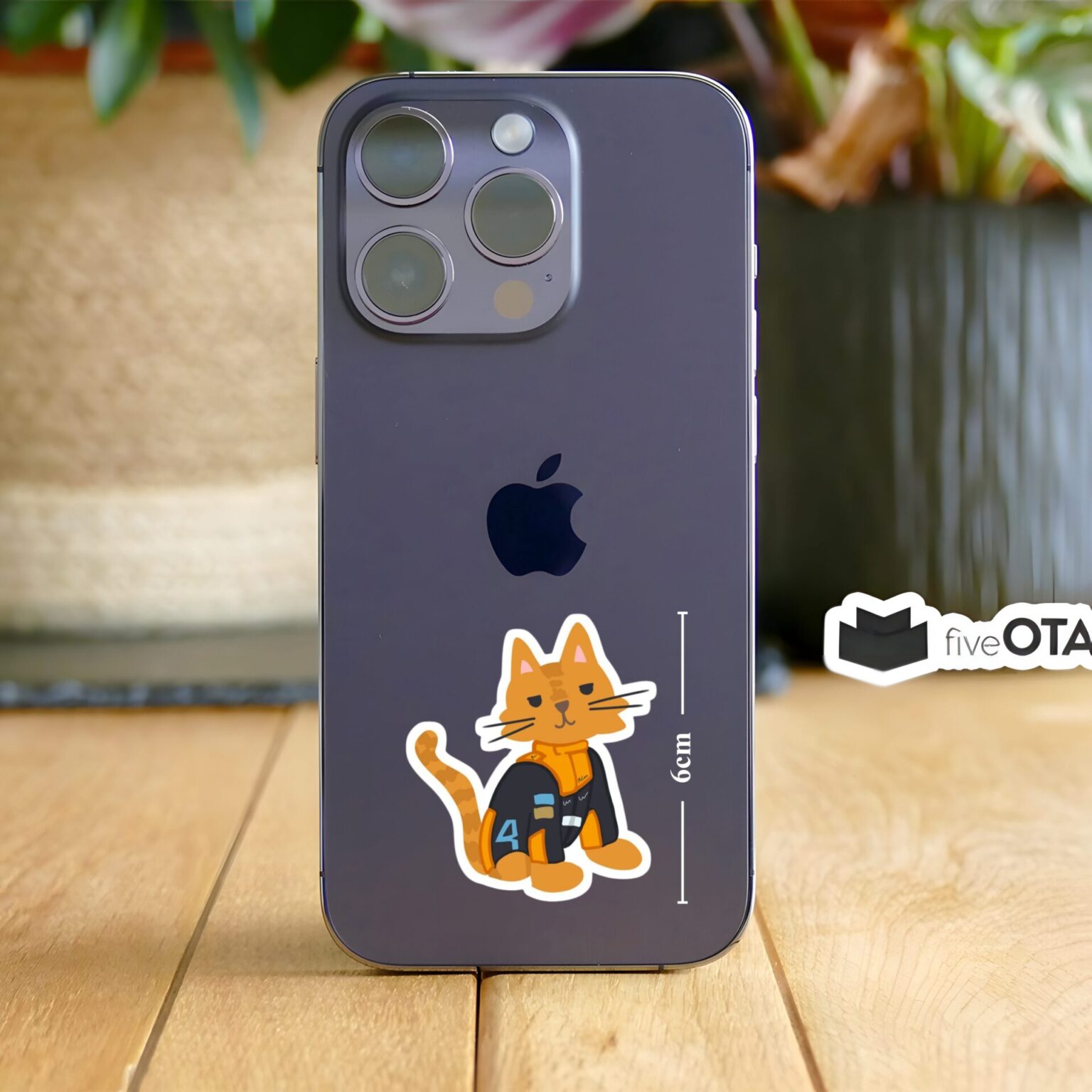 Lando Norris As a Cat Sticker