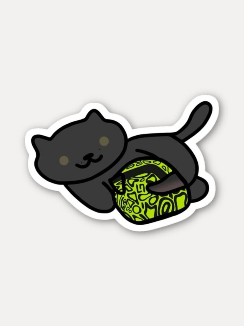 Lando Norris Cat Helmet Sticker