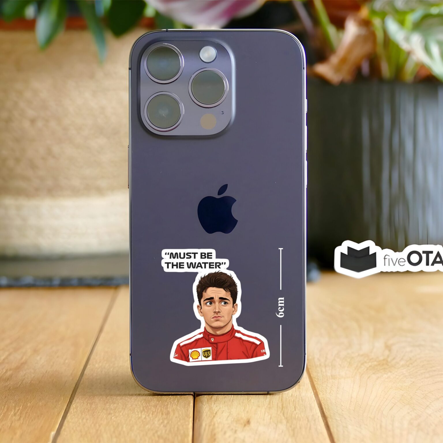 Leclerc Confused - Must Be the Water Art Sticker