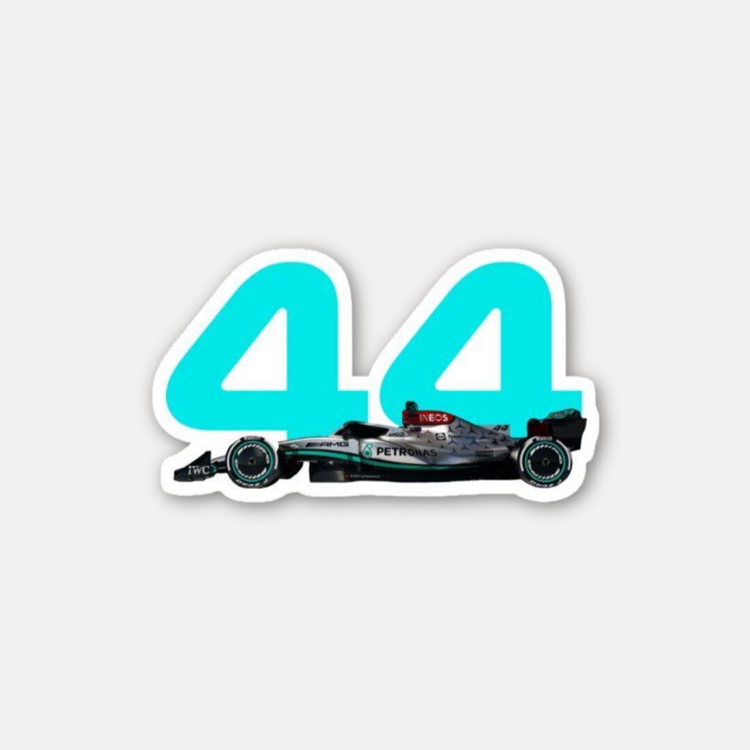 Lewis Hamilton 44 Car Sticker