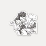 Luffy and Ace One Piece Sticker