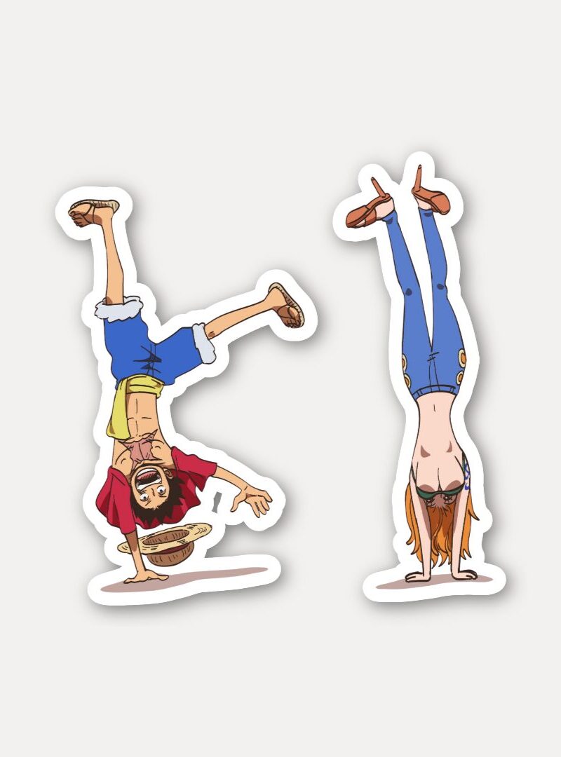 Luffy and Nami One Piece Sticker