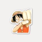 Luffy Punch One Piece Sticker