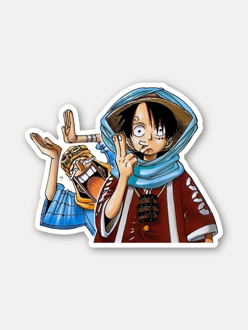 Luffy and Usopp One Piece Sticker