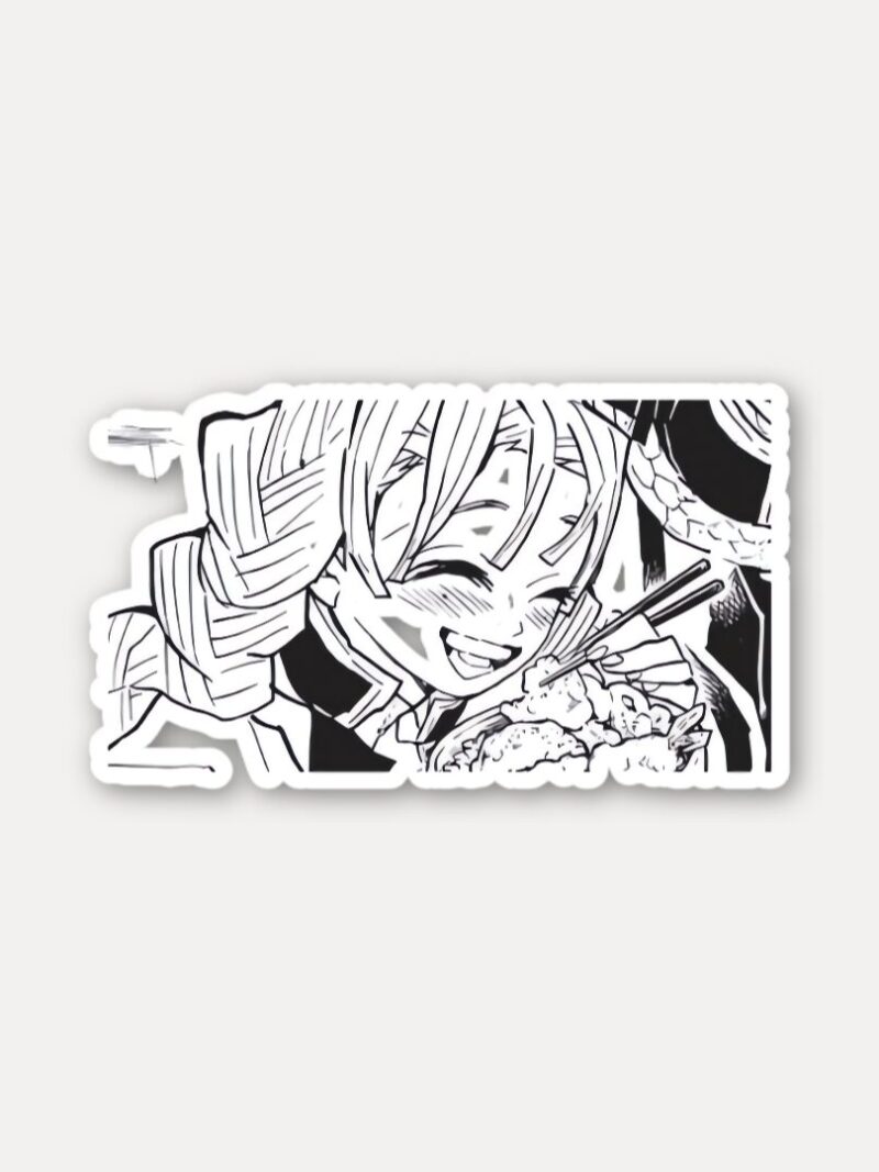 Mitsuri Eating Panel Sticker - Softest Hashira Moment