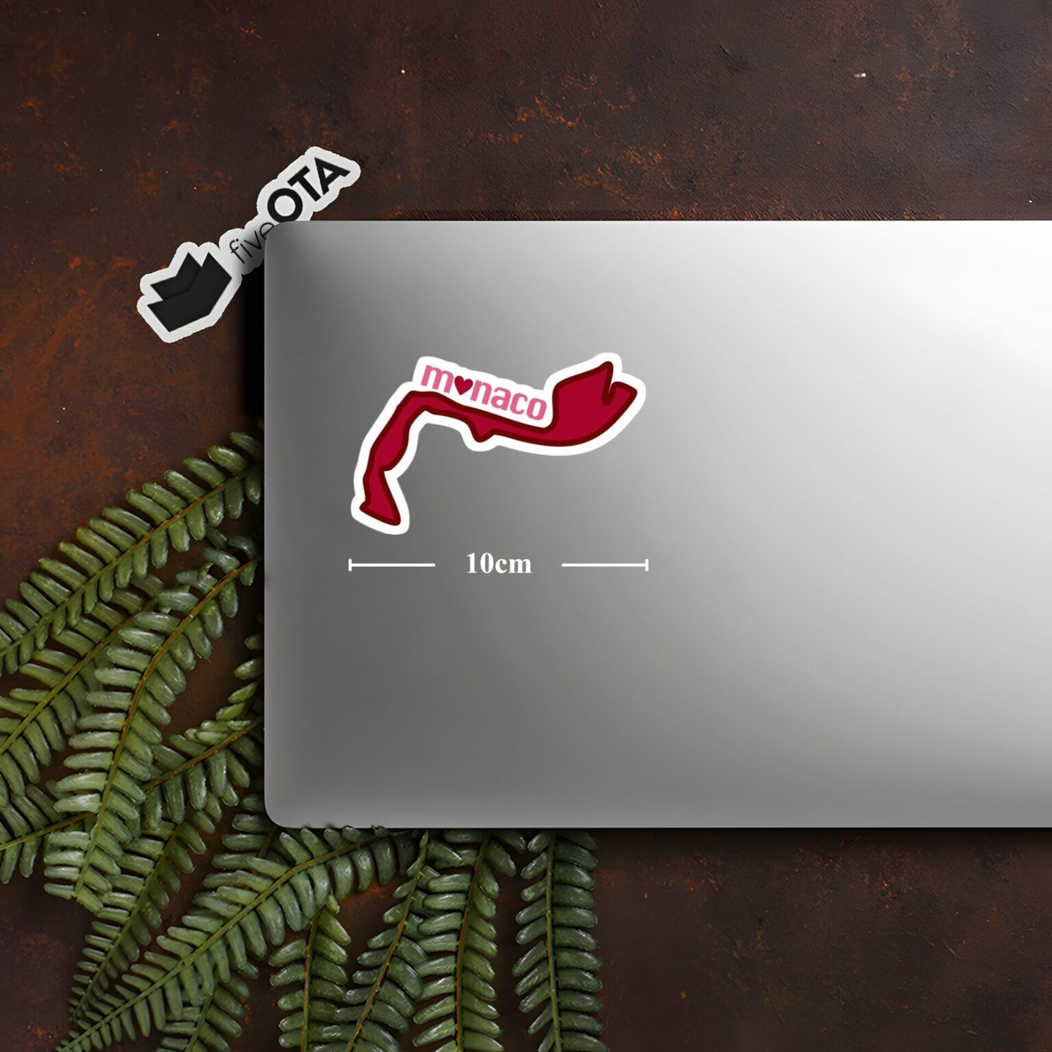 Monaco Heart Layout Sticker