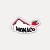 Monaco Race Track Outline Sticker