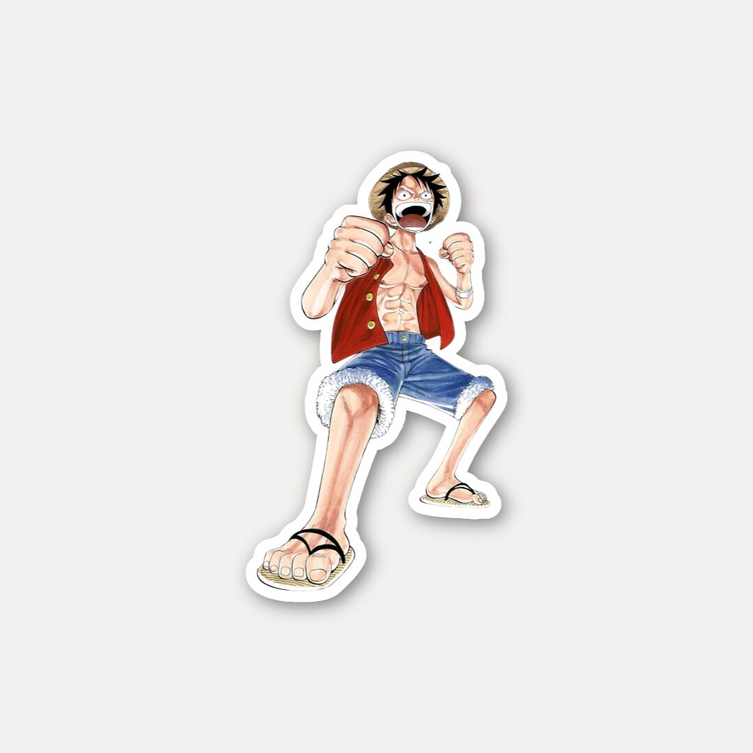 Monkey D. Luffy Battle Pose Sticker