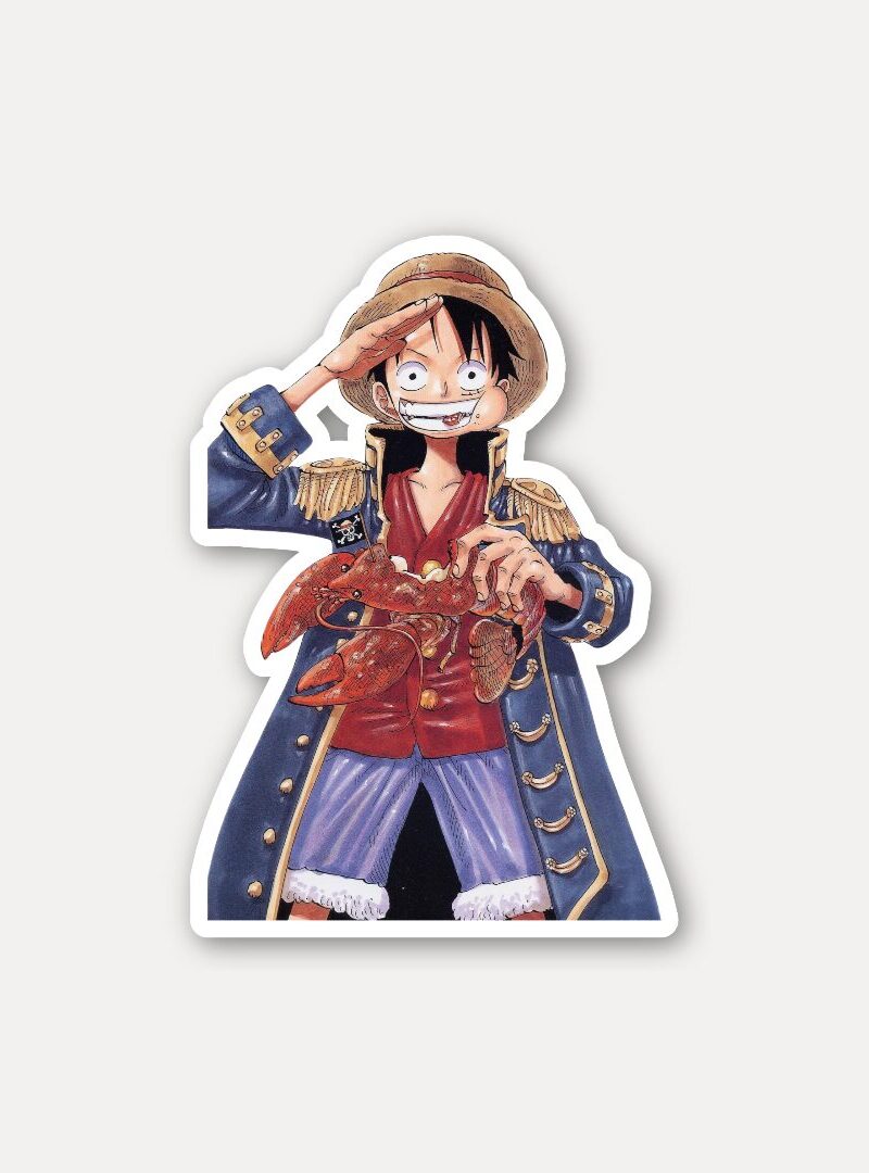 Monkey D. Luffy Pirate Outfit One Piece Sticker