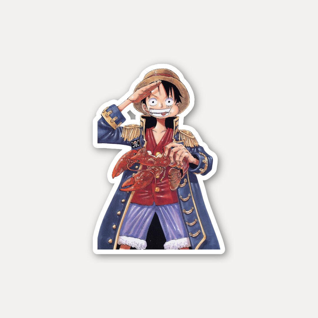 Monkey D. Luffy Pirate Outfit One Piece Sticker