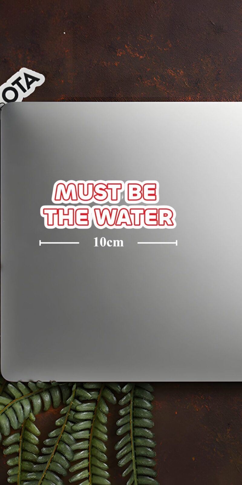 Must-Be-the-Water-Meme-Quote-Sticker-L-10-cm