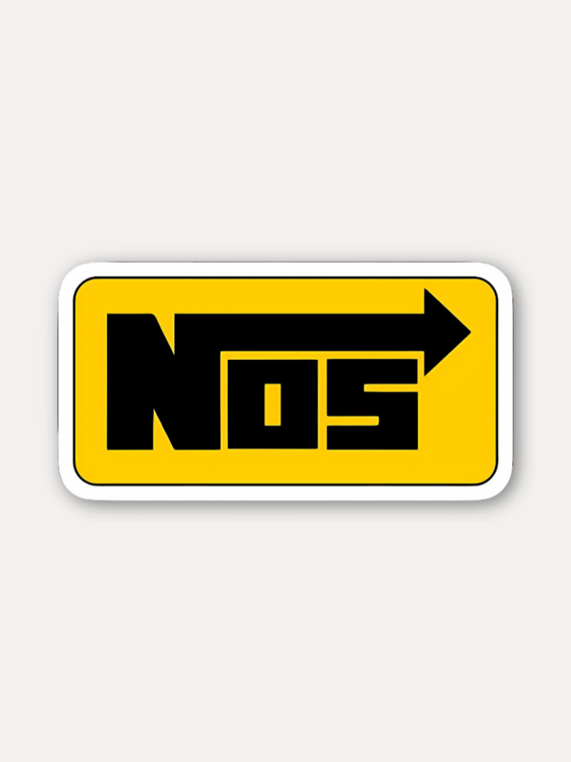 NOS Turbo Arrow Sticker