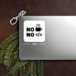 No Coffee, No Code Sticker