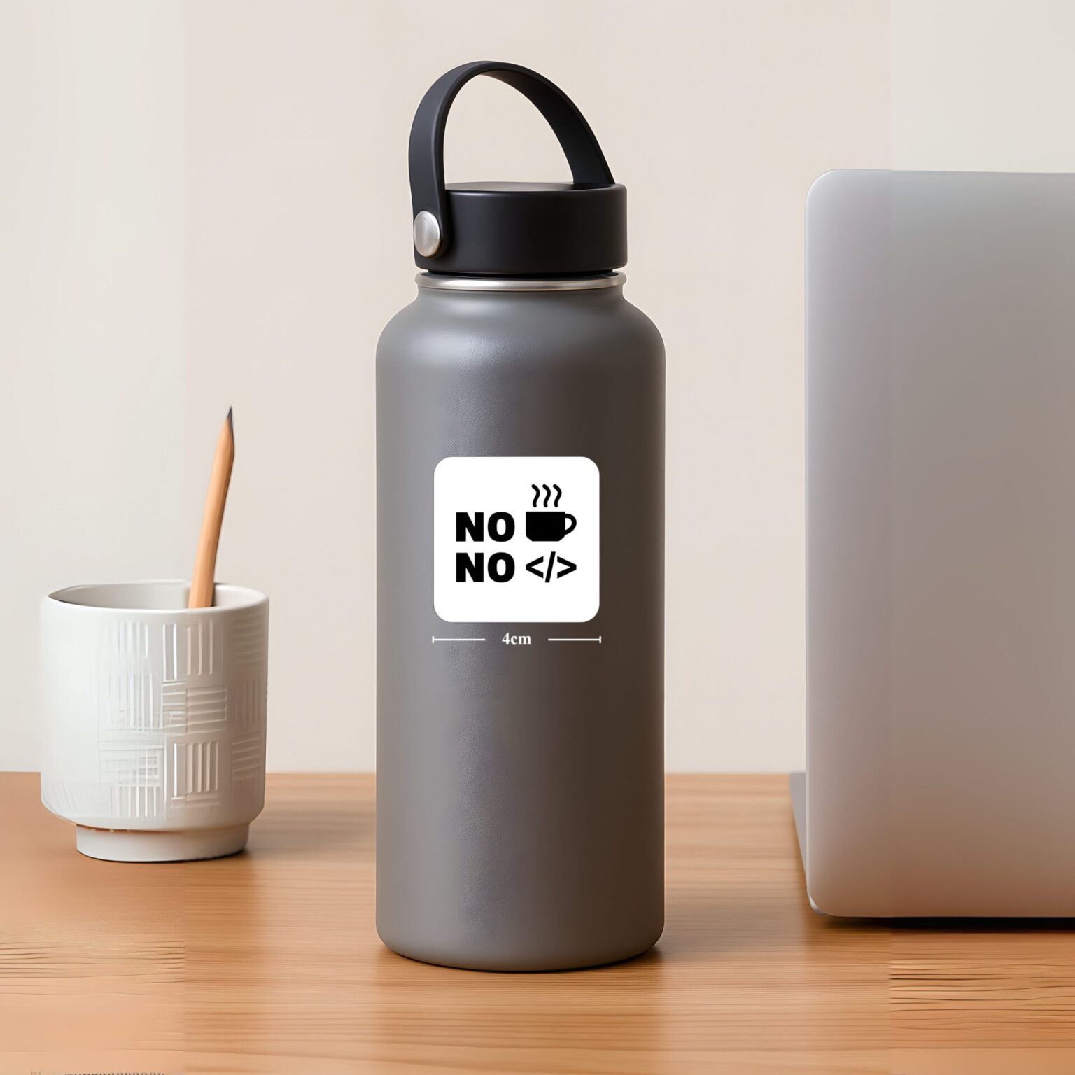 No Coffee, No Code Sticker