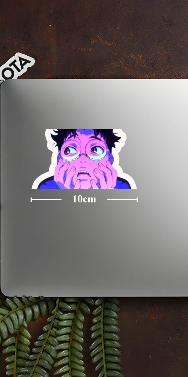 Okarun-Scared-Face-Sticker-Dandadan-L-10-cm