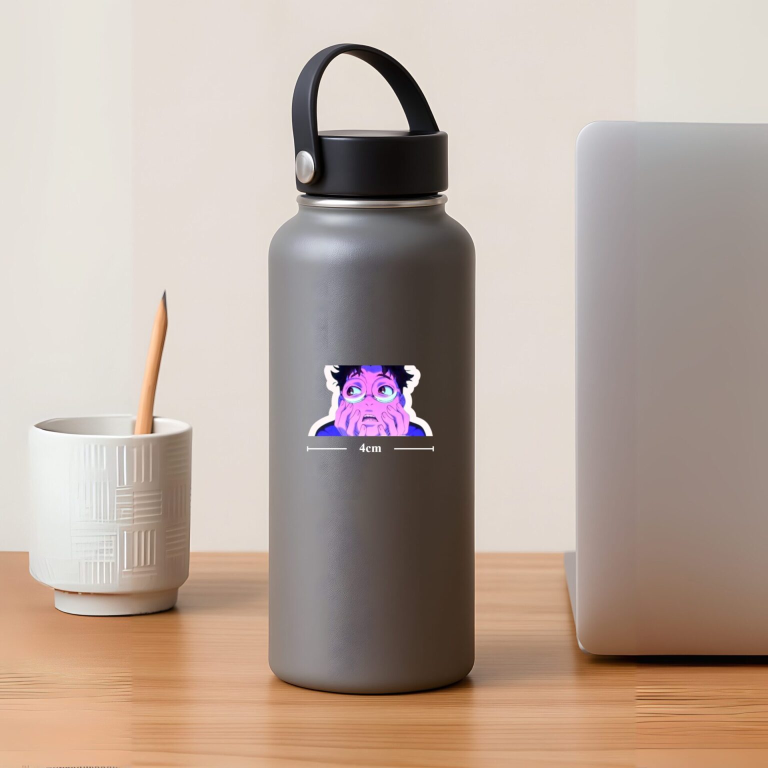 Okarun Scared Face Sticker Dandadan