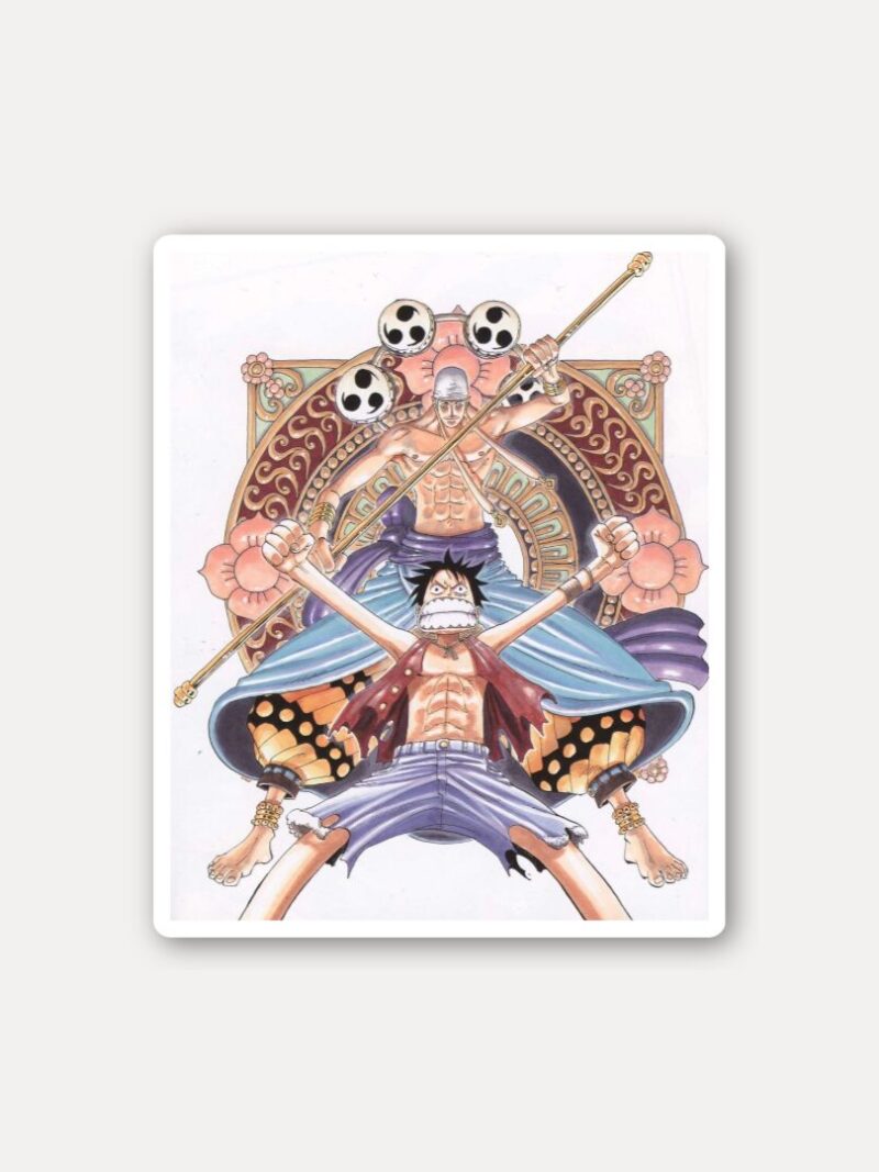 One Piece Luffy vs Enel Skypiea Sticker