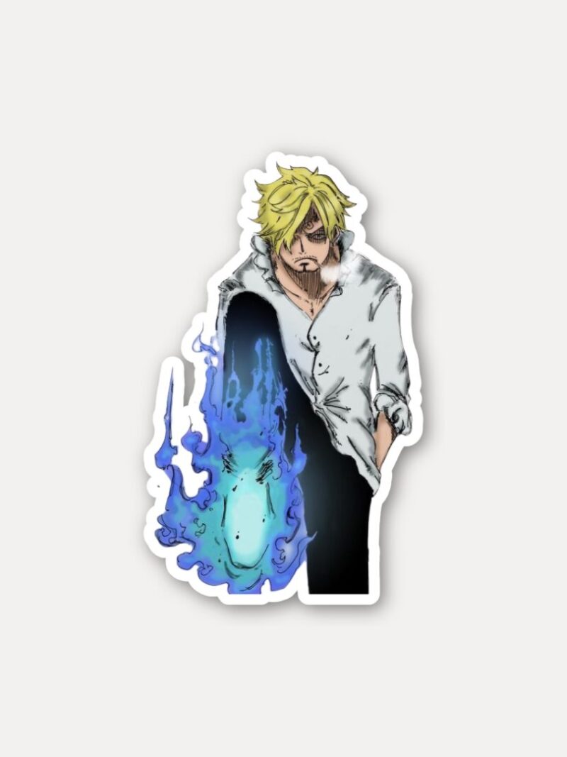 One Piece Sanji Ifrit Jambe Sticker