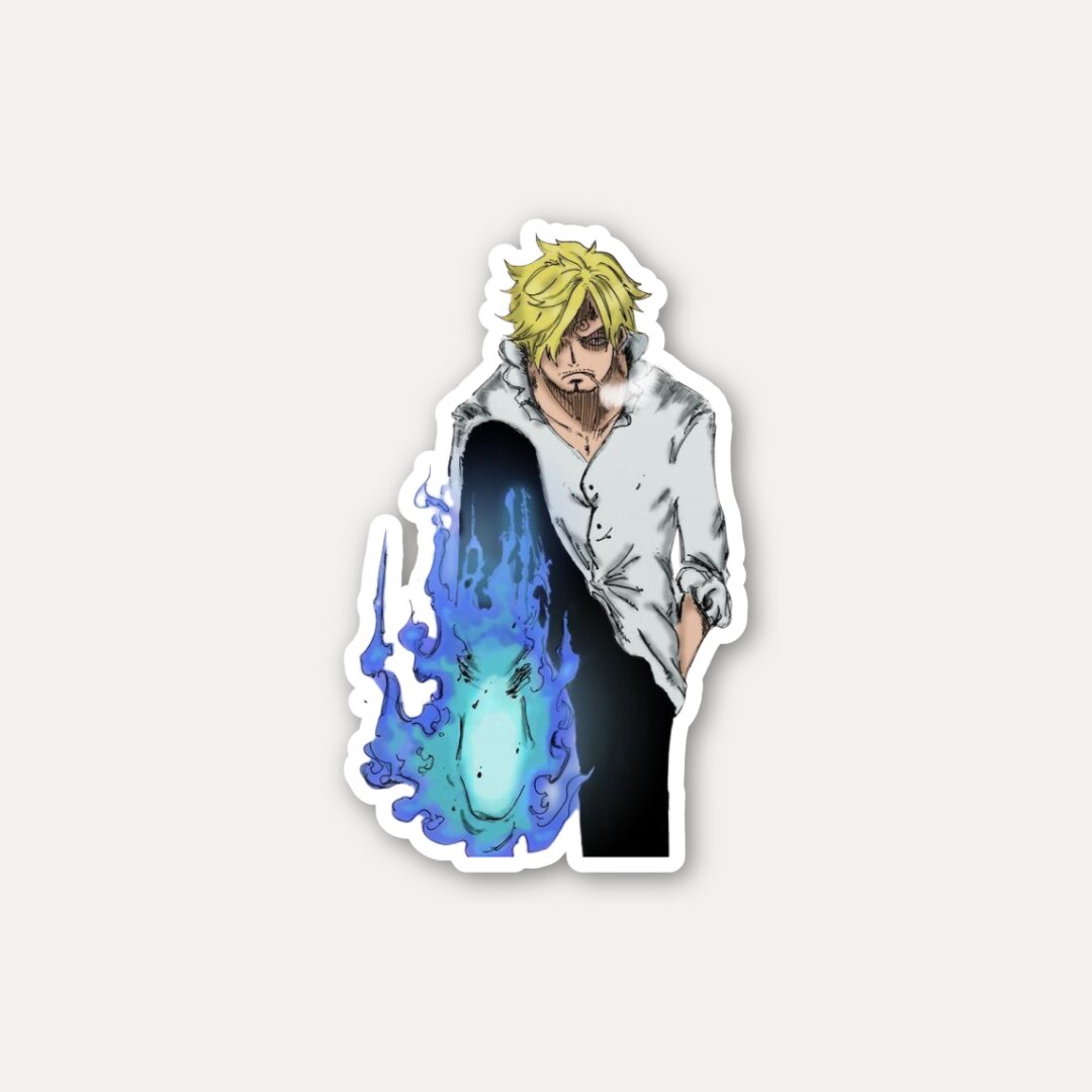 One Piece Sanji Ifrit Jambe Sticker