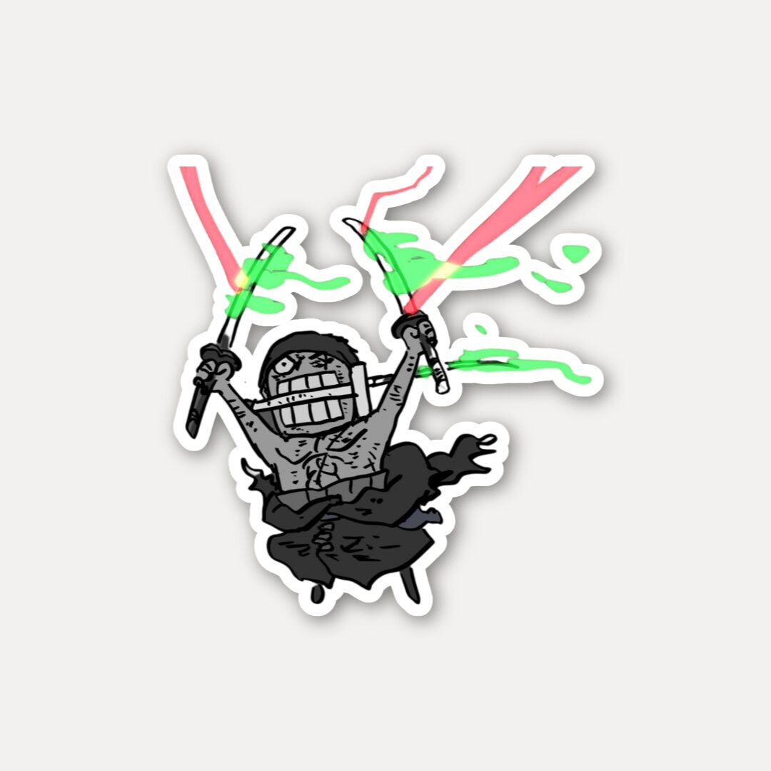 One Piece Zoro Meme Sticker