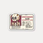 Overthinkers Club Sticker