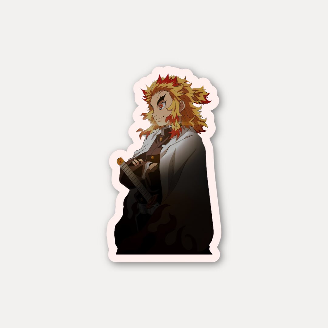 Rengoku - Standing Flame Sticker