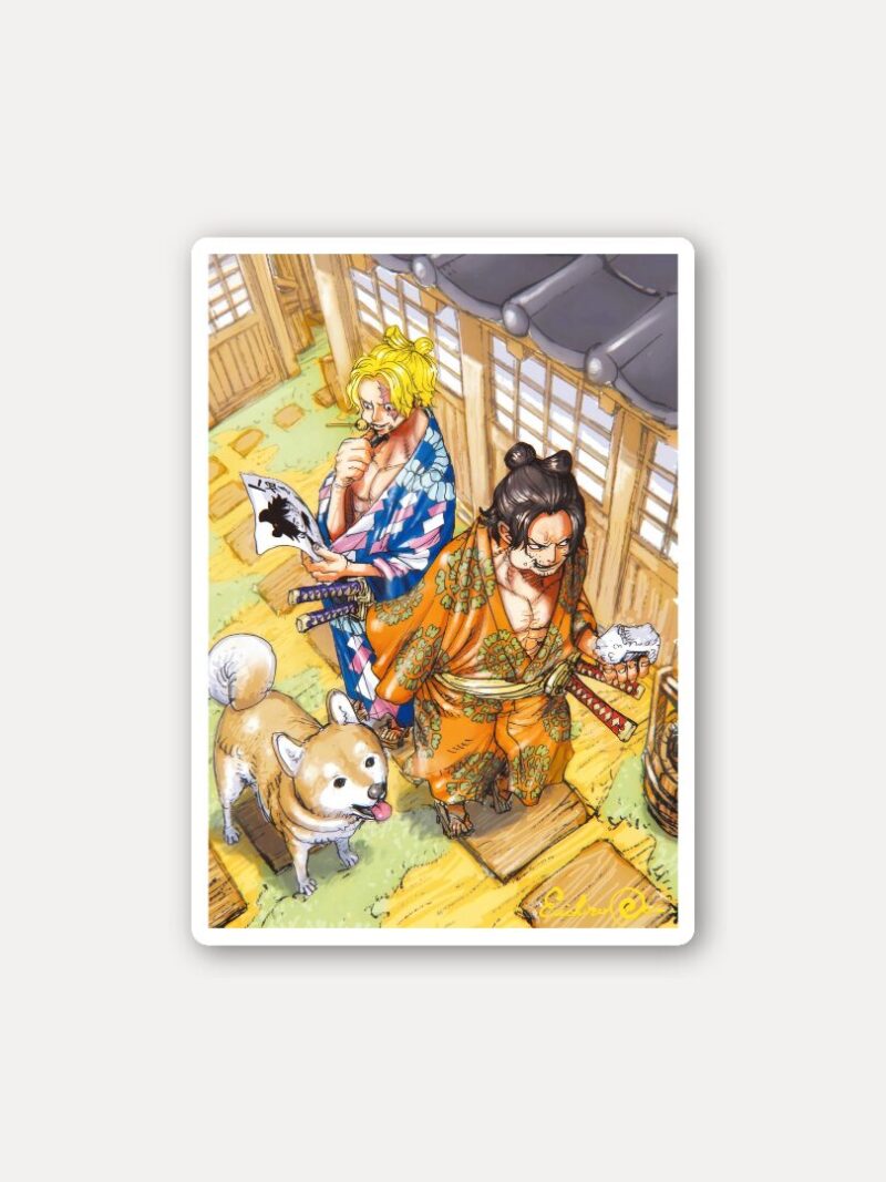 Sanji and Kinemon One Piece Sticker
