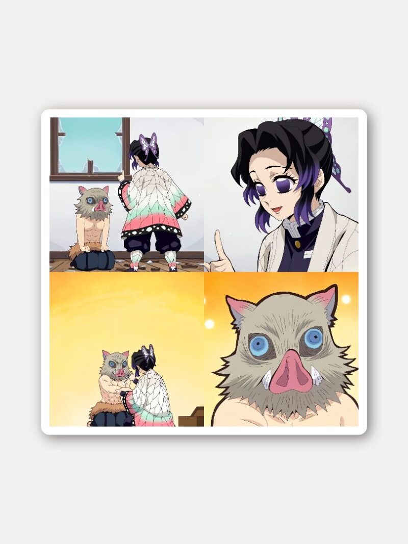 Shinobu & Inosuke Panel Sticker