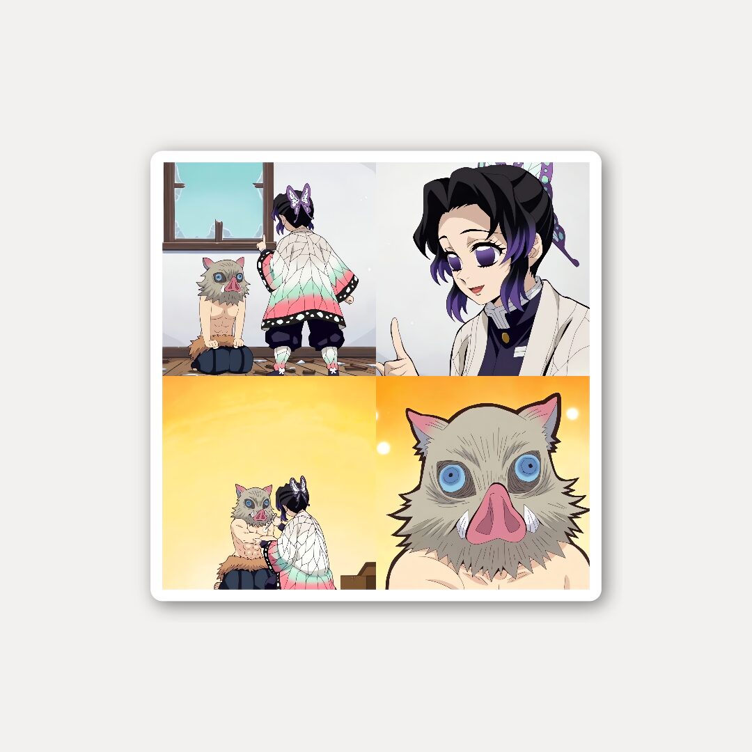 Shinobu & Inosuke Panel Sticker