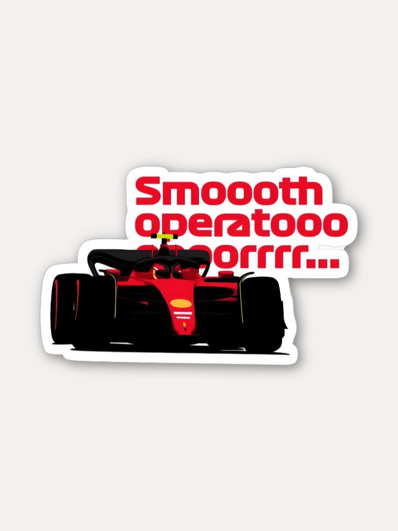 Smooth Operator Retro Text Sticker