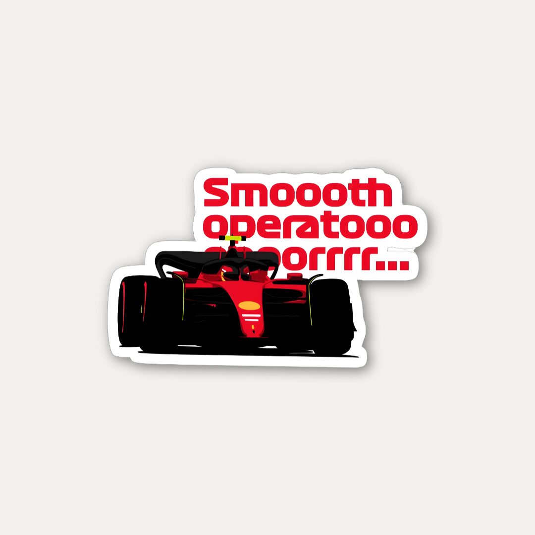 Smooth Operator Retro Text Sticker