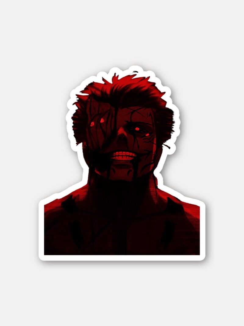 Sukuna Red Face Sticker