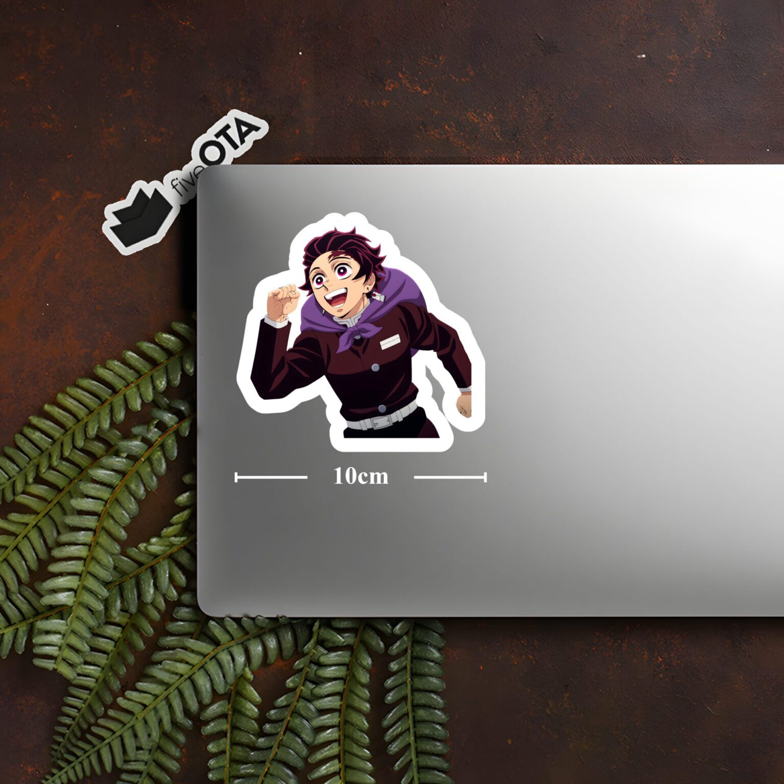 Tanjiro School Uniform Sticker - Happy Anime Character Vinyl