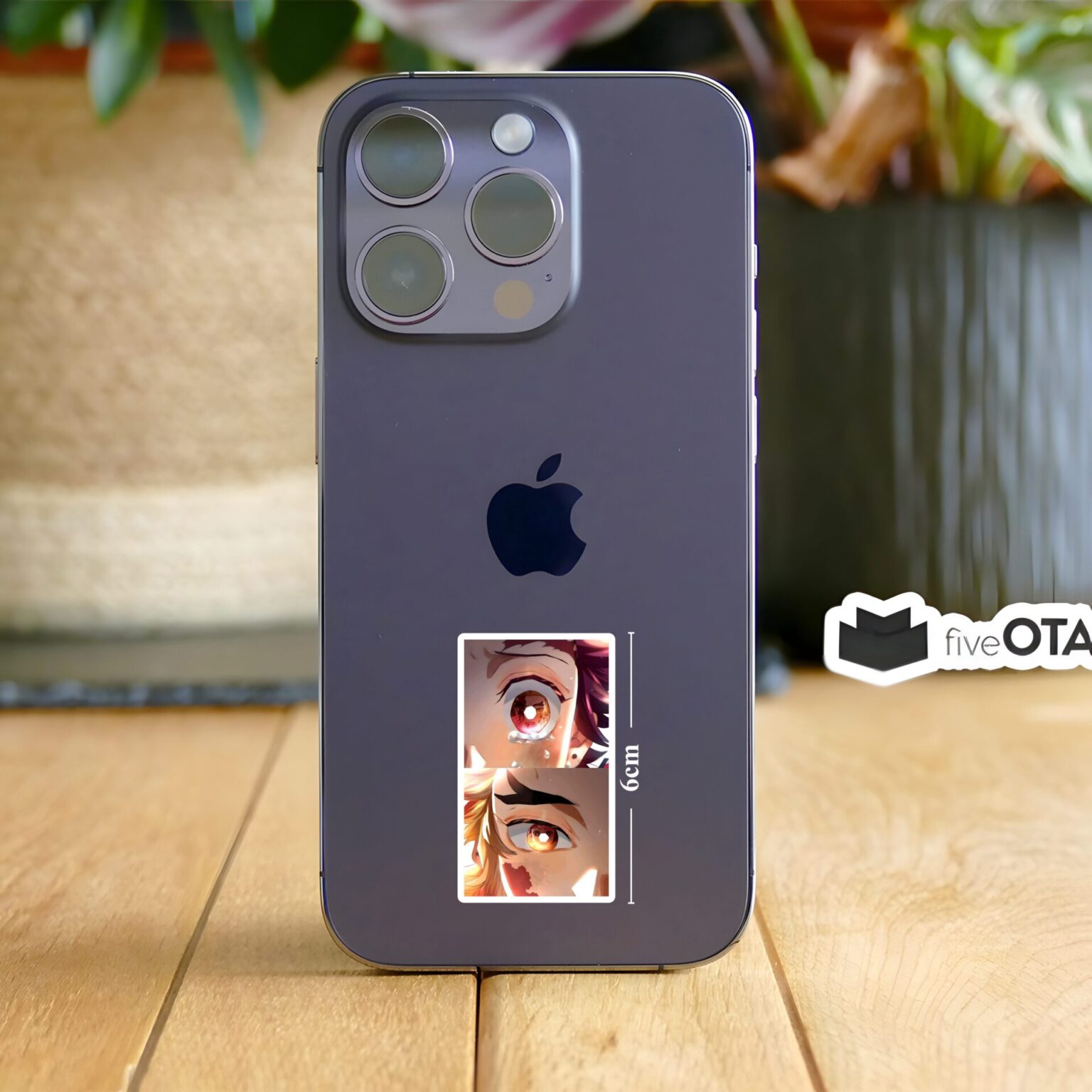 Tanjiro and Rengoku Emotional Eyes Sticker