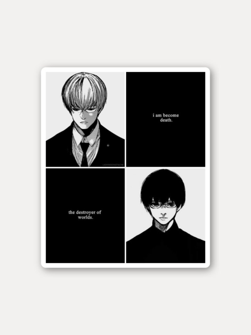Tokyo Ghoul Kaneki Become Death Sticker