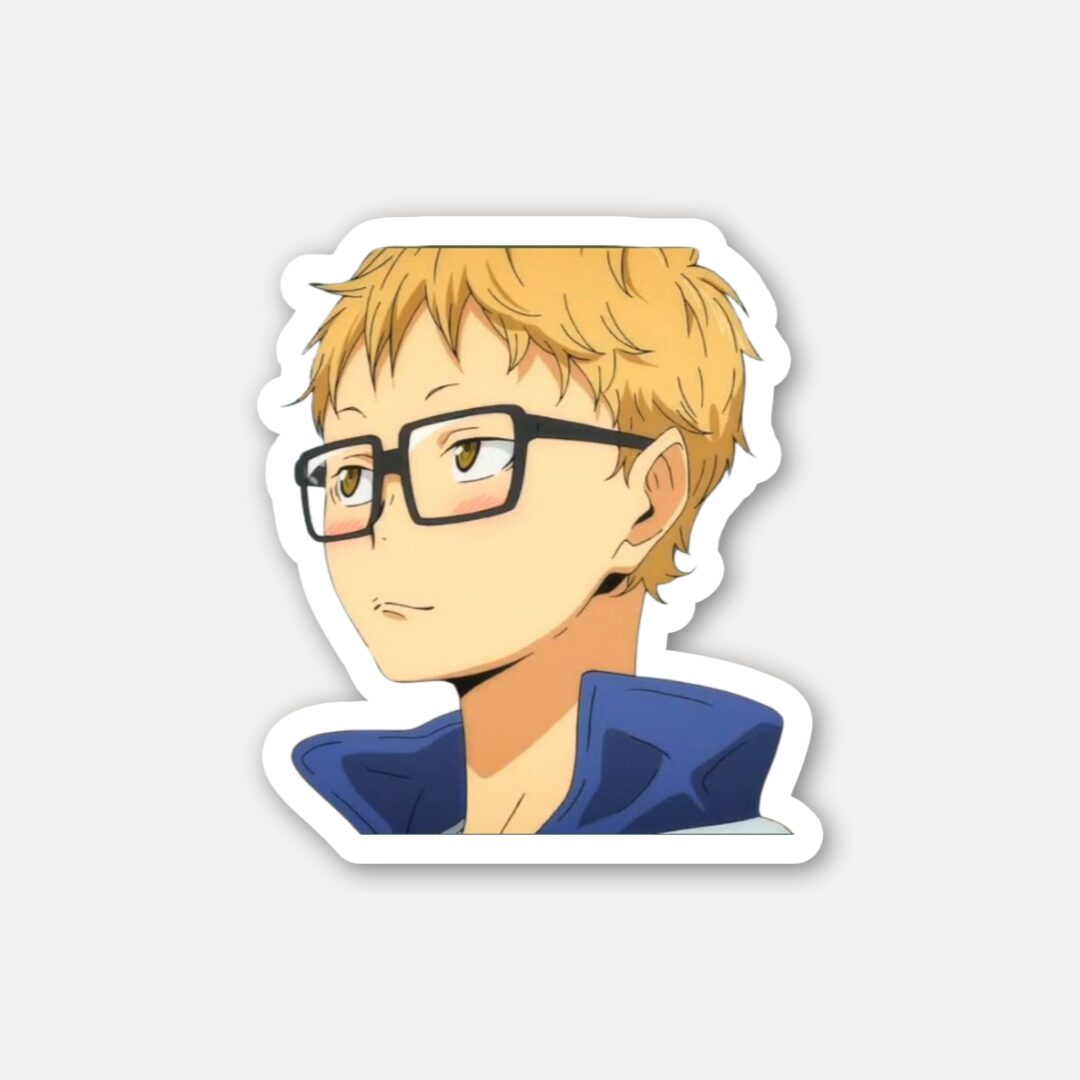 Tsukishima Cool Look Sticker Haikyuu