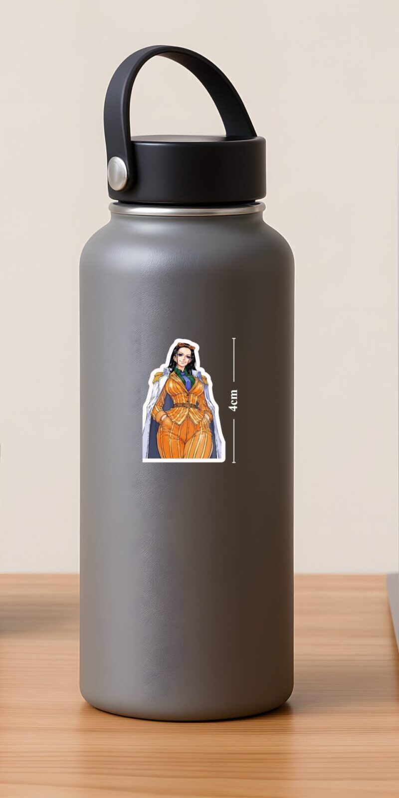 Vice Admiral Doll One Piece Sticker in a sleek Marine look, premium matte vinyl with kiss cut edges for laptops, bottles, and phone cases.