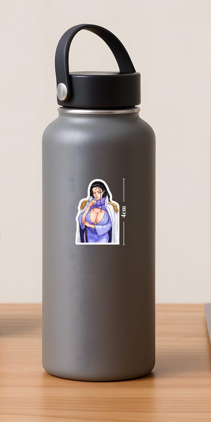 Vice Admiral Kujaku One Piece Sticker with crisp manga style, durable matte vinyl and clean kiss cut edges for laptops, bottles, and cases.