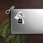 Young Luffy Straw Hat Salute Sticker