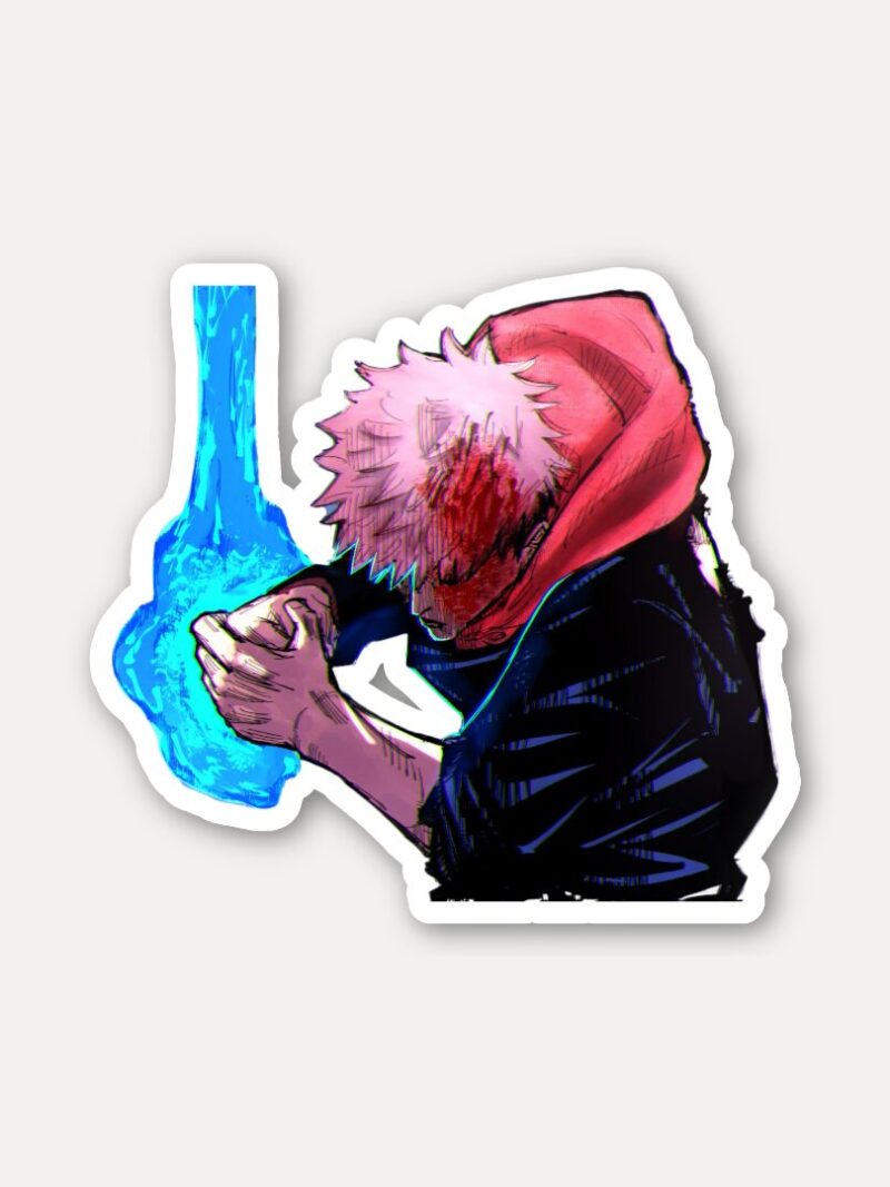 Yuji Itadori Cursed Energy Sticker
