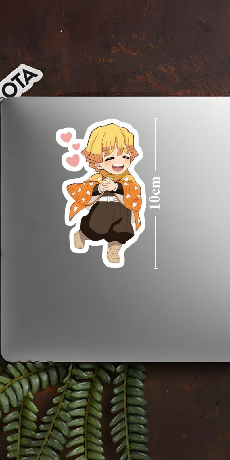Zenitsu-Agatsuma-Chibi-Hearts-Sticker-L-10-cm