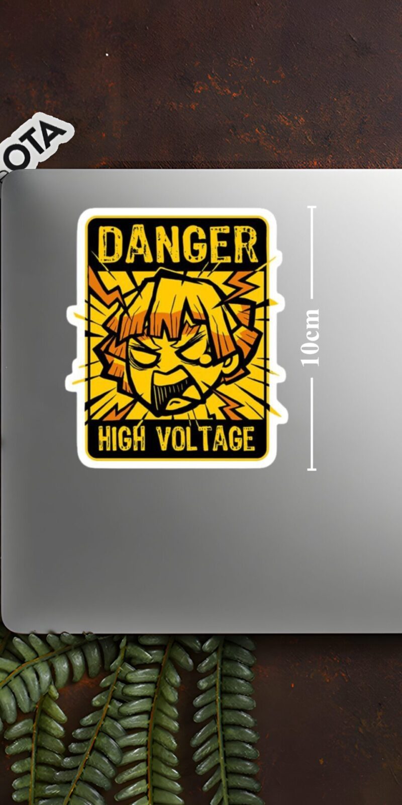 Zenitsu-Agatsuma-Danger-High-Voltage-Sticker-L-10-cm