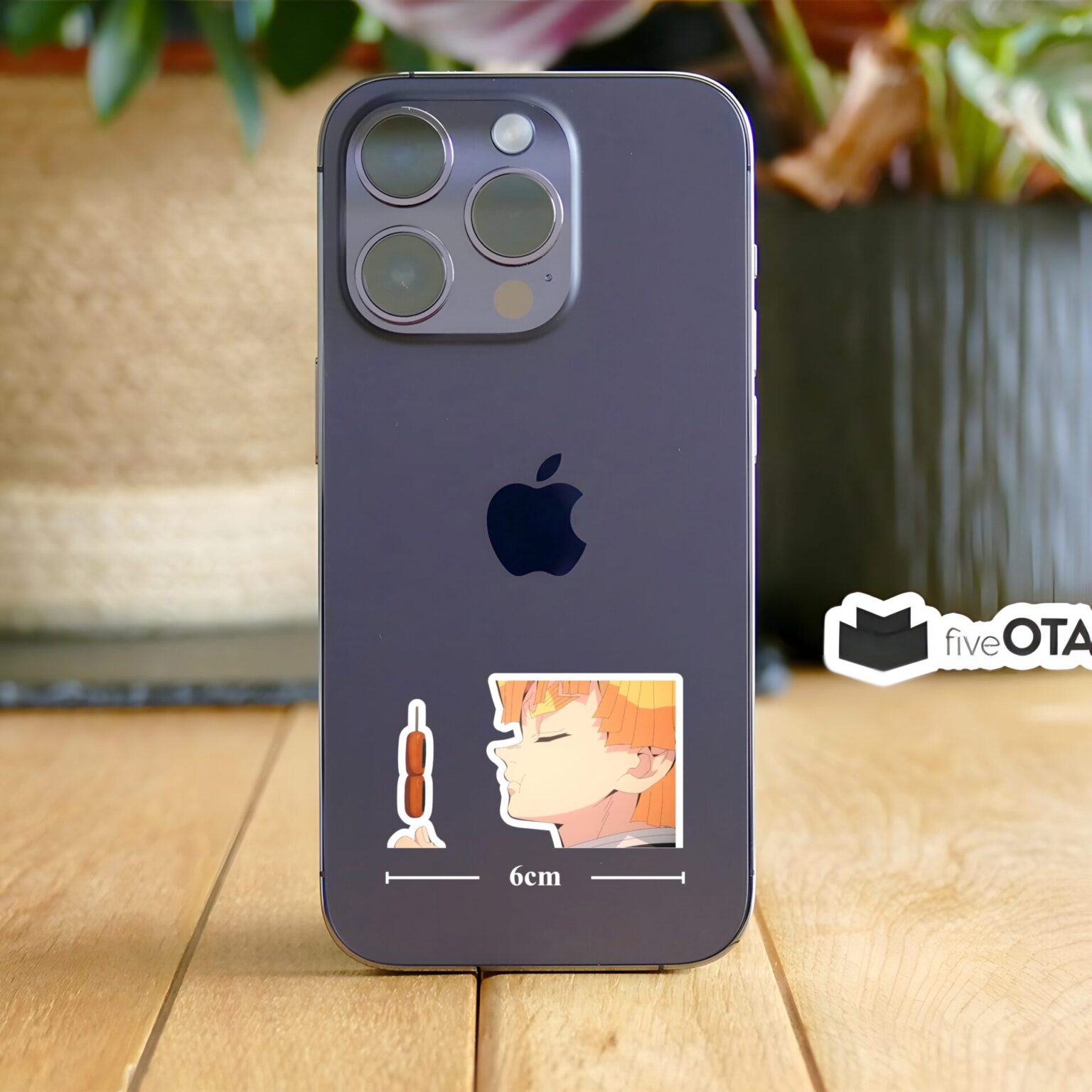 Zenitsu Agatsuma Sausage Bite Sticker