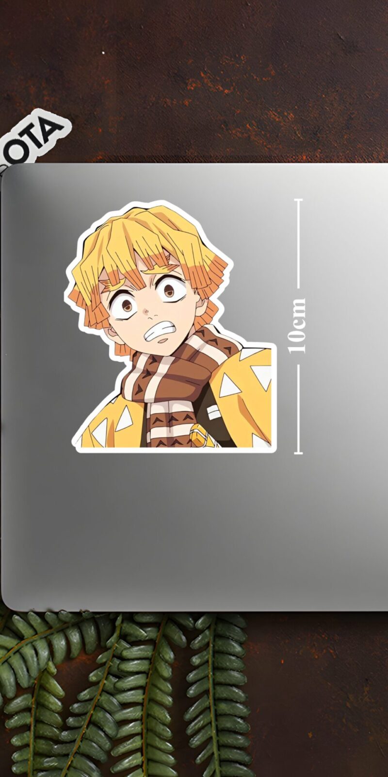 Zenitsu-Agatsuma-Winter-Scarf-Sticker-L-10-cm